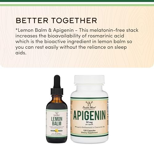 Double Wood Supplements Bio-Tinktur aus Zitronenmelisse – für Verdauung & Entspannung 590mg – 120 Portionen (Besser absorbiert als Kapseln, ideal als Tee-Ersatz)