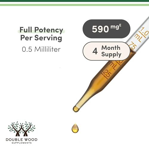 Double Wood Supplements Bio-Tinktur aus Zitronenmelisse – für Verdauung & Entspannung 590mg – 120 Portionen (Besser absorbiert als Kapseln, ideal als Tee-Ersatz)
