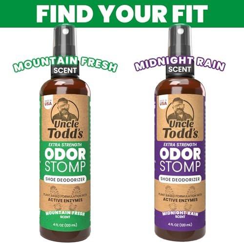 Uncle Todd's Schuh-Deo-Spray – Bewährte & kraftvolle Enzymformel zur Geruchsbeseitigung in allen Schuhen (Mountain Fresh)