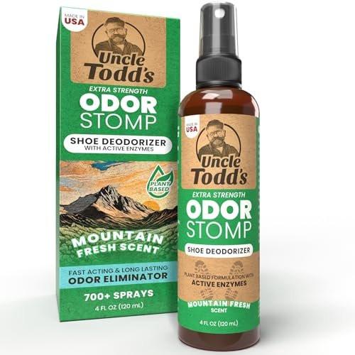 Uncle Todd's Schuh-Deo-Spray – Bewährte & kraftvolle Enzymformel zur Geruchsbeseitigung in allen Schuhen (Mountain Fresh)
