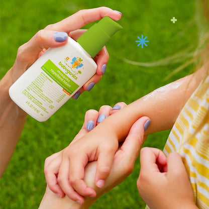 Babyganics Mückenschutz-Lotion, mit pflanzlichen und ätherischen Ölen, nicht fettend, 118 ml