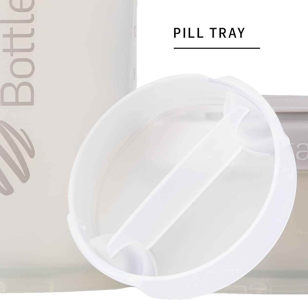BlenderBottle Shaker Flasche mit Pillendose und Aufbewahrung für Proteinpulver, Classic V2 ProStak System, 22 Unzen, Blau