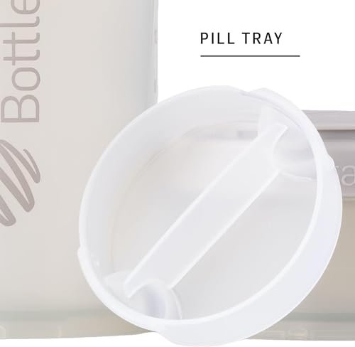 BlenderBottle Shaker Flasche mit Pillendose und Aufbewahrung für Proteinpulver, Classic V2 ProStak System, 22 Unzen, Blau
