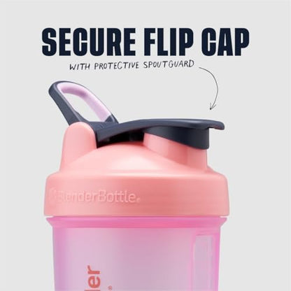 BlenderBottle Classic V2 ProStak System Shaker-Flasche mit Pillendose, 22 Unzen, Rosa