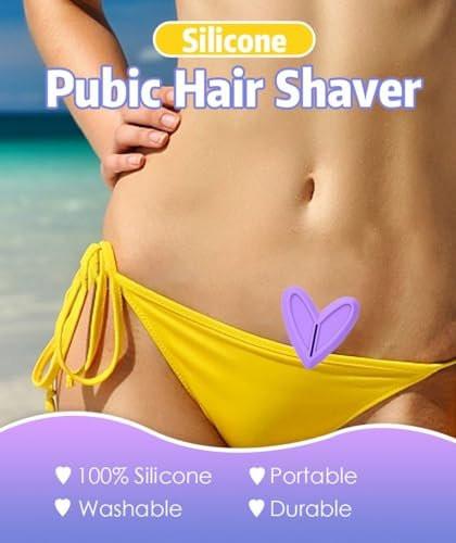 BFLCTTBD Schamhaar-Trimmer-Schablone Bikini-Vorlage – Intimbereich Styling-Werkzeug in Lila