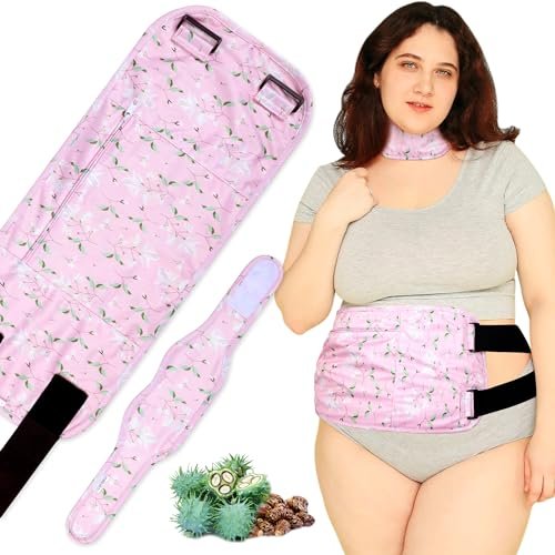 Plus-Size Rizinusöl Pack 2 Stück Rizinusöl Wickel aus Bio-Baumwolle, Wiederverwendbares Set, Kaltgepresstes, Unraffiniertes Rizinusöl Kompressen-Pack für Leberreinigung