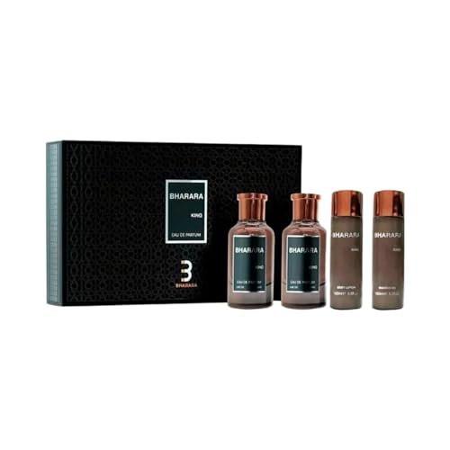Bharara King 3.4 Eau de Parfum 4er-Set für Männer - Luxuriöse Duftkollektion