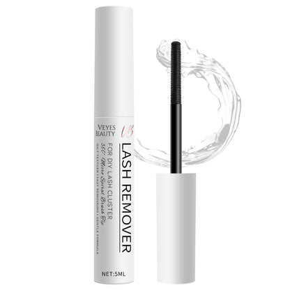 VEYESBEAUTY Cluster Lash Glue Remover 5 ml – Wimpernkleber-Entferner für DIY Wimpernverlängerungen zu Hause, klarer Entferner für selbst angebrachte Einzelwimpern