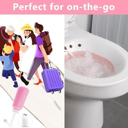 Premium Peri-Flasche für die Nachsorge nach der Geburt | Umgedrehte Peri-Flasche, tragbares Bidet für die perineale Erholung und Reinigung nach der Geburt, 350 ml