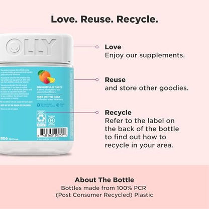 OLLY Schwangerschafts Multivitamin Gummis – Tägliche Nährstoffe für Mama & Baby, Folsäure, Omega-3 DHA, Vitamine A & D, süßer Zitrusgeschmack, 42-Tage-Vorrat – 84 Stück