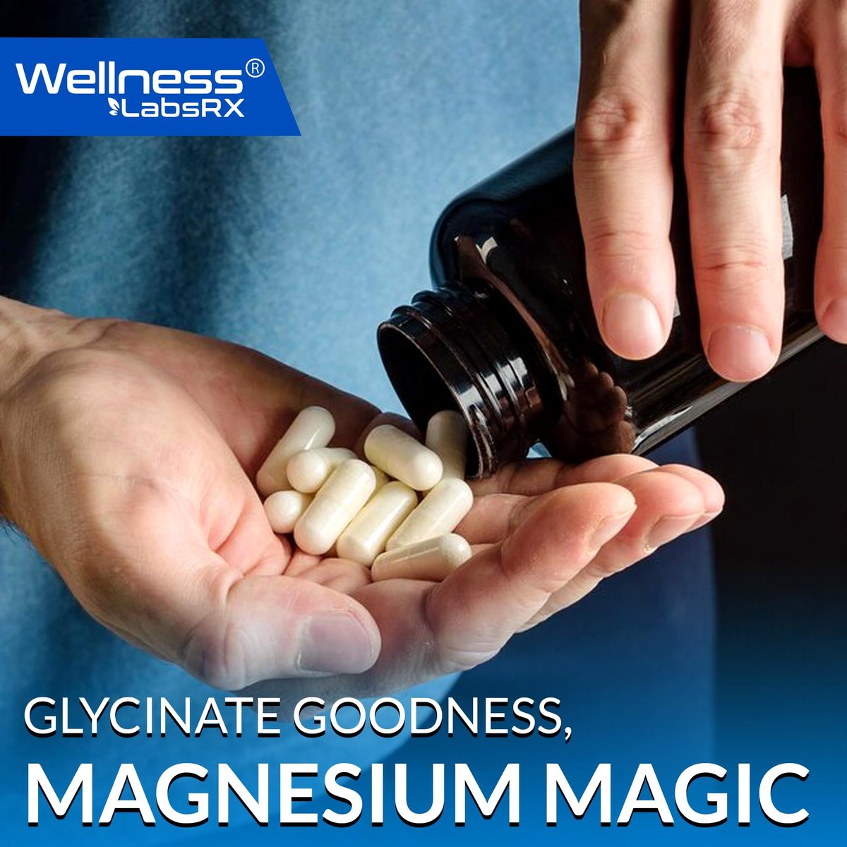 Magnesium Glycinat 750mg | Hochabsorbierendes cheliertes Calm Support für Frauen und Männer - Glicinato De Magnesio, Magnesiumchelat für Herzgesundheit, Schlafunterstützung - 120 Kapseln