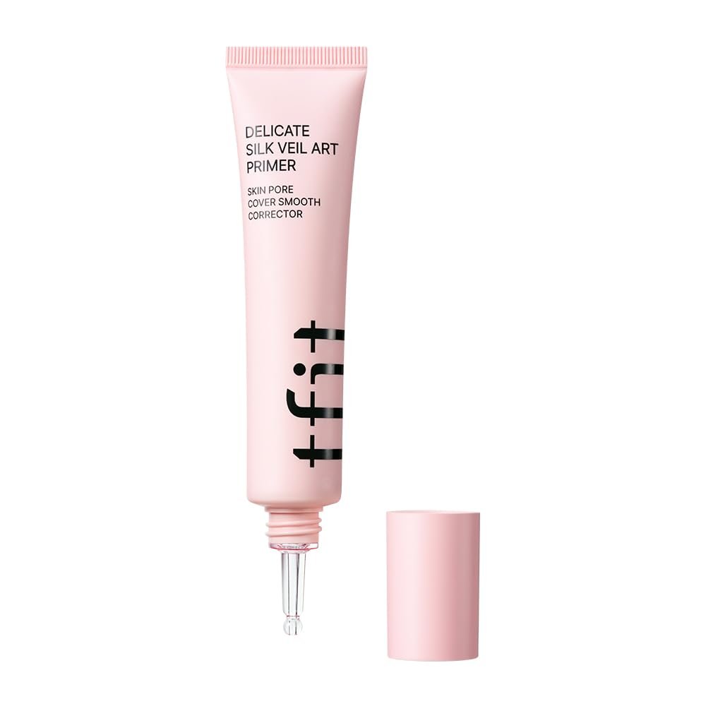 TFIT Delicate Silk Veil Art Primer – Korean Makeup Primer für ölige Haut, mattierend, porenverfeinernd, leicht und feuchtigkeitsspendend, langanhaltender Weichzeichnereffekt, 30 ml
