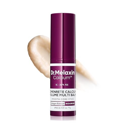 Dr.Melaxin Calcium Multi Balm Stick – Kollagen & Elastin Anti-Falten-Stick, All-in-One feuchtigkeitsspendender Balm für Augen, Hals, Make-up-Basis & Gesicht, koreanische Hautpflege, 9 g