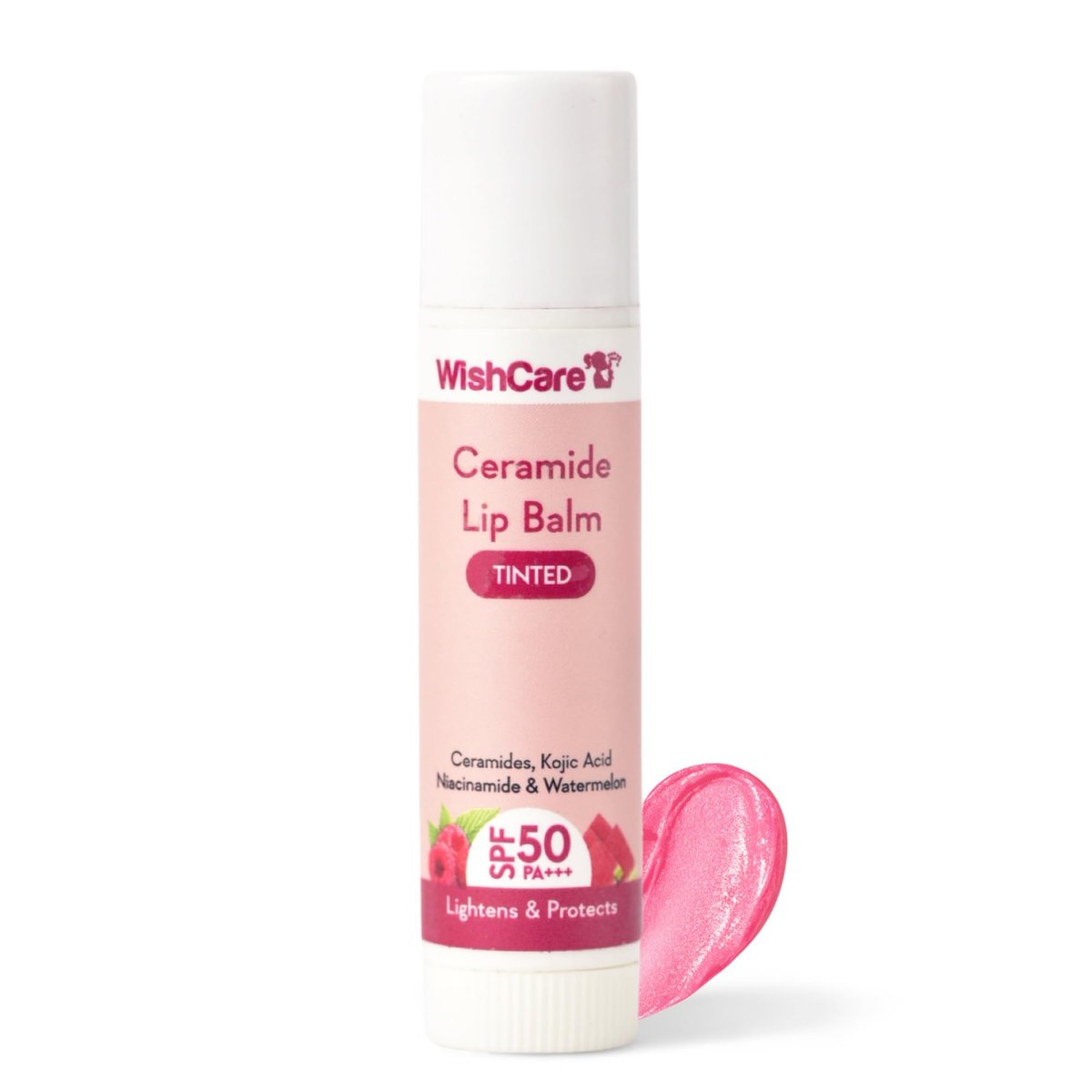WishCare Getönter Lippenbalsam mit SPF 50 PA+++ – Angereichert mit Niacinamid, für Frauen, 5g