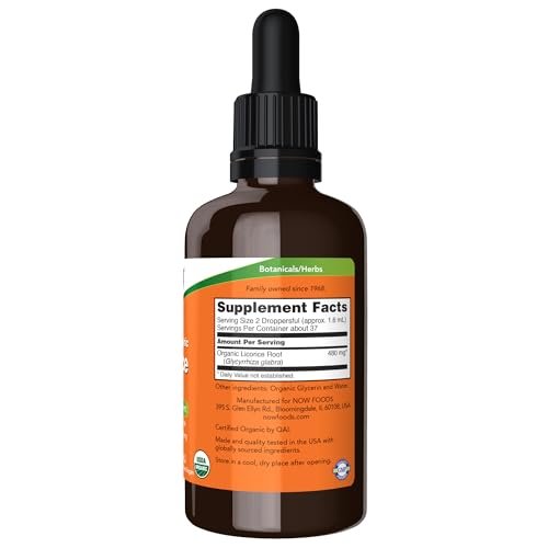 Now Foods Bio-Lakritz-Wurzelextrakt, zertifiziert biologisch, 2 fl. oz (59 ml)