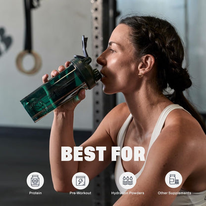 BlenderBottle Shaker Bottle Pro Series – 28 Unzen, Grün – Ideal für Proteinshakes und Pre-Workout