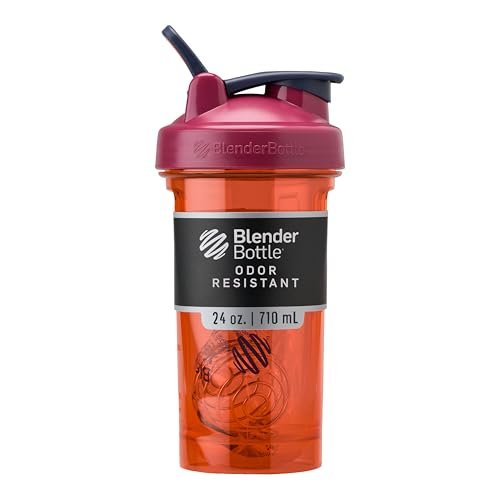 BlenderBottle Shaker Pro Series – 24 oz, Koralle – Perfekt für Proteinshakes & Pre-Workout