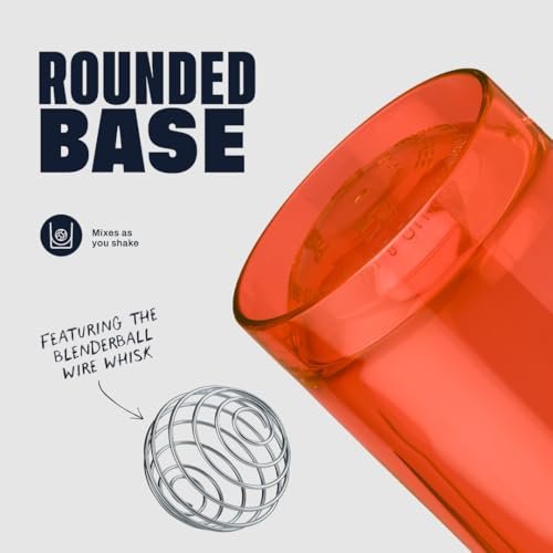 BlenderBottle Shaker Pro Series – 24 oz, Koralle – Perfekt für Proteinshakes & Pre-Workout