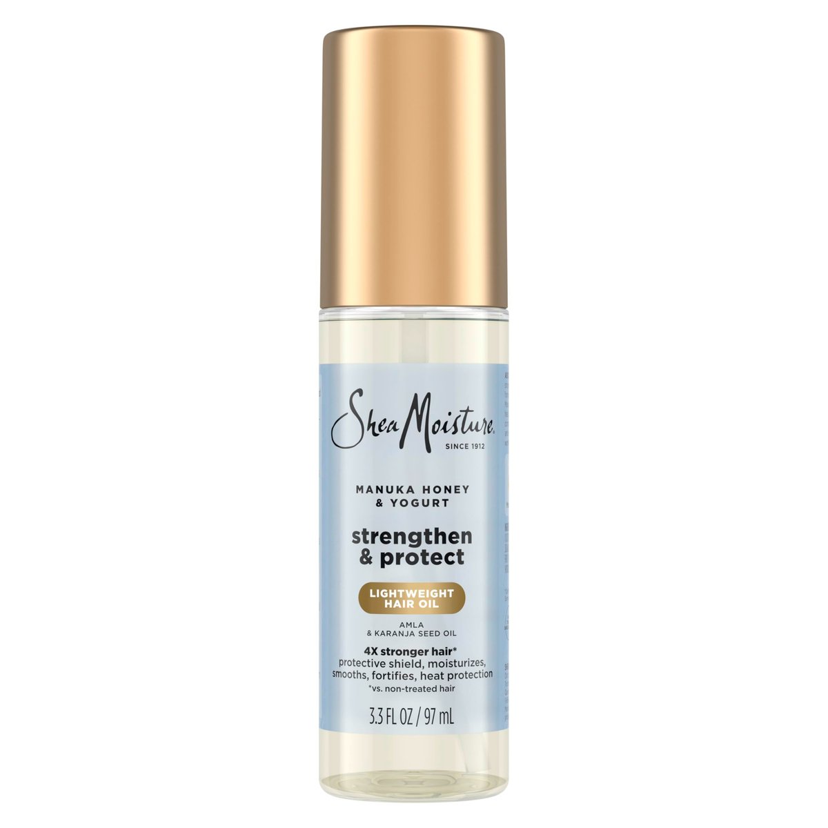 SheaMoisture Stärken & Schützen Haaröl Manuka Honig & Joghurt – Reduziert Hitzeschäden und schützt das Haar mit einer leichten Formel aus Amla-Öl und Manuka-Honig, 100 ml