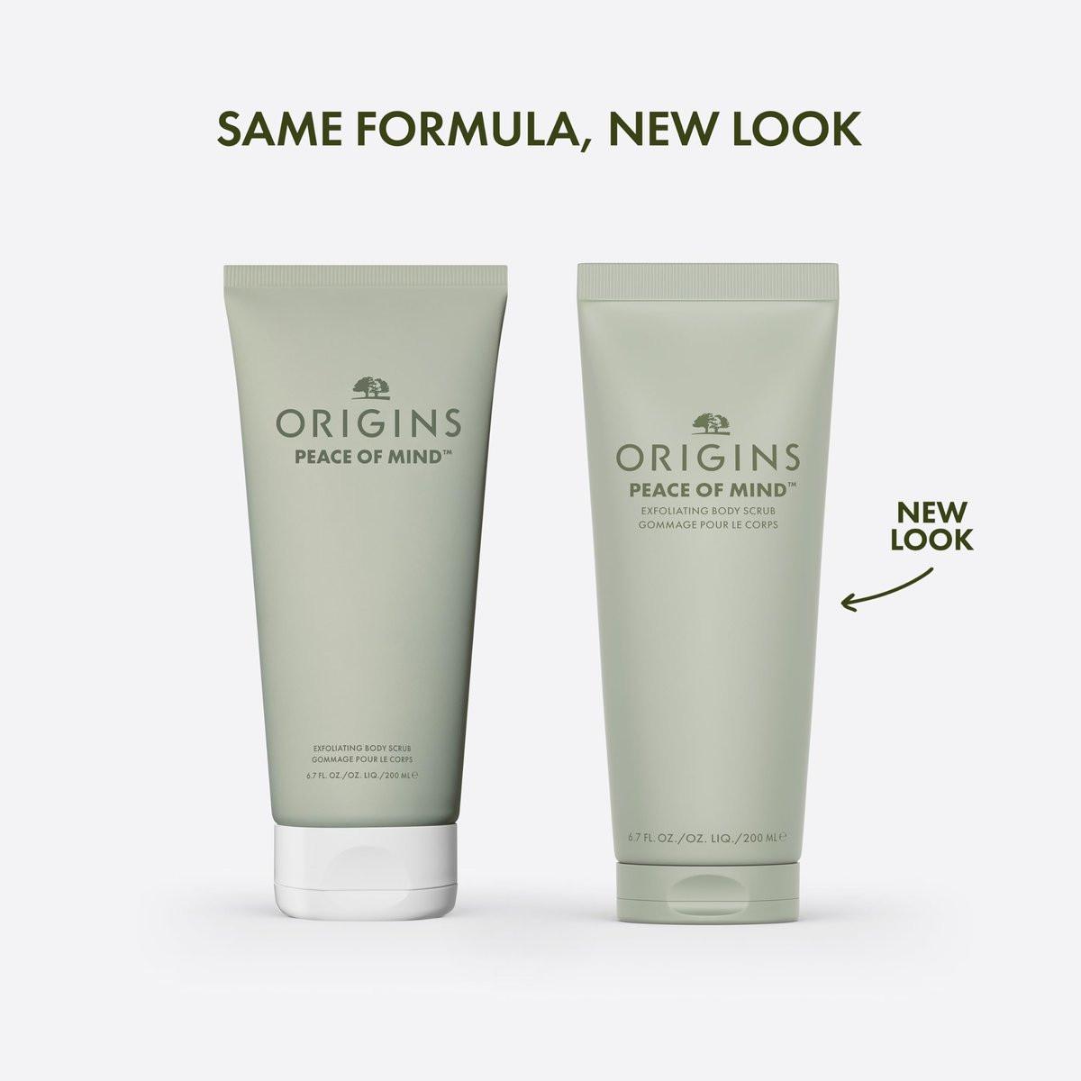 Origins Peace of Mind Exfoliating Body Scrub | Glättet raue Haut | Mit Bambus, Pfefferminze, Basilikum und Eukalyptus, 200 ml