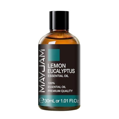 MAYJAM Zitronen-Eukalyptus-Öl 30 ml – 100% reines ätherisches Öl für Diffuser, Seifen- und Kerzenherstellung
