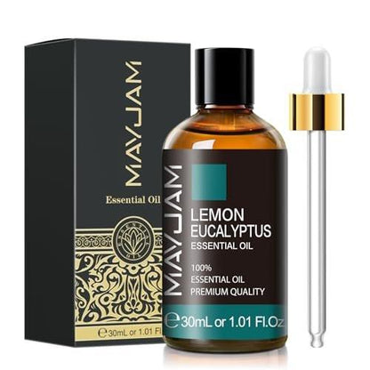 MAYJAM Zitronen-Eukalyptus-Öl 30 ml – 100% reines ätherisches Öl für Diffuser, Seifen- und Kerzenherstellung