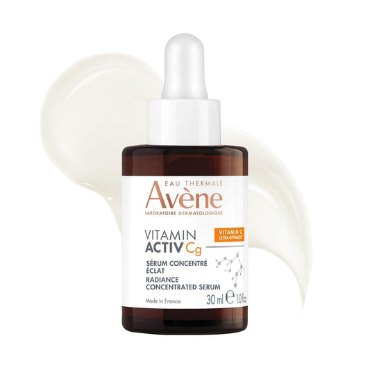 Avène Vitamin Activ Cg Radiance Concentrated Serum – Strahlendes Vitamin-C-Serum mit Vitamin Cg, Niacinamid & Bakuchiol – Reduziert sichtbar Falten, dunkle Flecken & feine Linien, 30 ml
