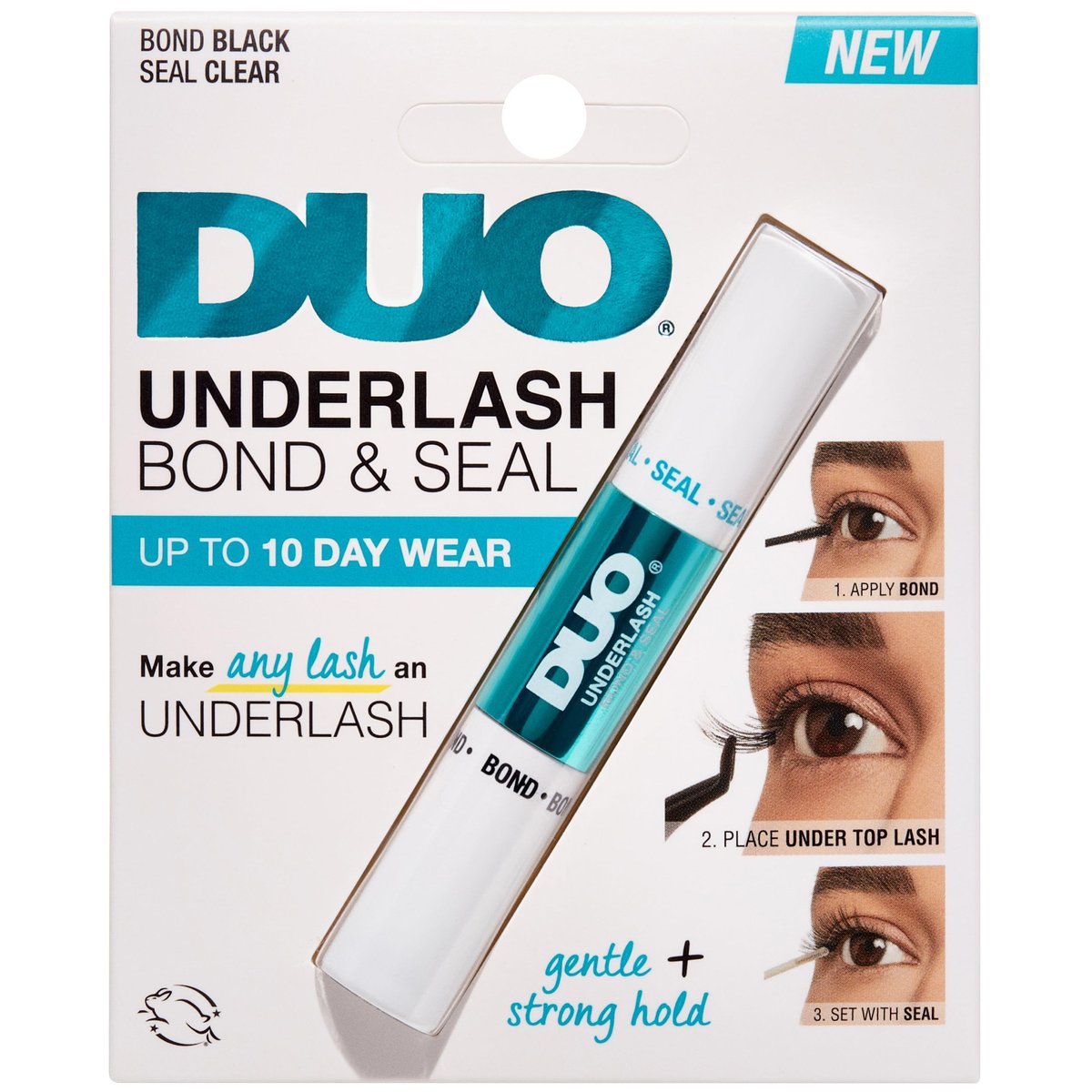 DUO Underlash Lash Bond and Seal – Wasserfester, doppelendiger Wimpernkleber für Wimperncluster, langanhaltender Halt