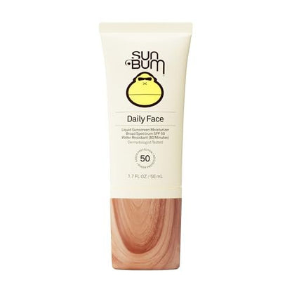 Sun Bum Tägliche SPF 50 Gesichts-Sonnencreme Lotion – Feuchtigkeitsspendender Gesichtssonnenschutz mit Vitamin E – Vegan und Hawaii 104 Konform (Ohne Octinoxat & Oxybenzon) – Reisegröße 1,7 oz