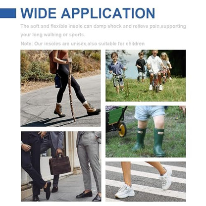 5 Paar Unisex Atmungsaktive Dämpfende Einlegesohlen, Dünne Schuhpolster, Ultrawelche Walking-Komfort, Doppelschicht-Latexschaum, Perforierte Einlagen passen in jeden Schuh für Herren 7-11 Damen 1-8 (Schwarz, Weiß)