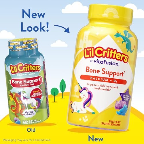 L'il Critters Bone Support 120 Stück – Calcium-Gummibärchen für starke Knochen