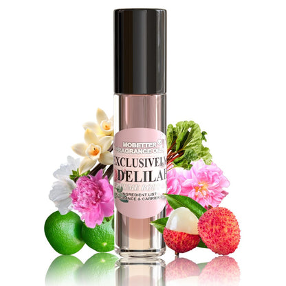 MOBETTER FRAGRANCE OILS Exclusively Delilah Parfüm-Körperöl – Litschi, Birne, Bergamotte, Grapefruit und rosa Pfeffer – lang anhaltend, Reisegröße