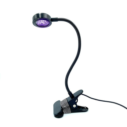 ZOELASS 5W UV-Lampe mit Gänsehals für Harzhärtung, 395-405nm LED UV-Härtungslampe mit flexiblem 30 cm Arm und Stahlklemme für Harzformen, Schmuckherstellung, DIY-Basteln, Gel X Nägel, Nagellack