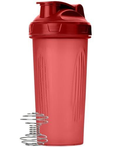 Mr. Pen Shaker-Flasche für Proteinmixe, 28 oz, auslaufsicherer Shaker-Becher mit Edelstahl-Drahtball für Proteinshakes und Pre-Workout - Rot, 1 Packung