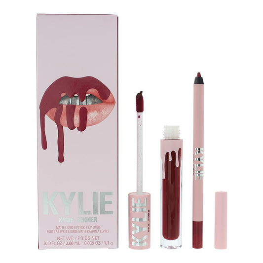 Matte Lip Kit 403 Bite Me von Kylie Cosmetics für Frauen – 2-teiliges Set mit matter Flüssig-Lippenstift und Lippenkonturenstift
