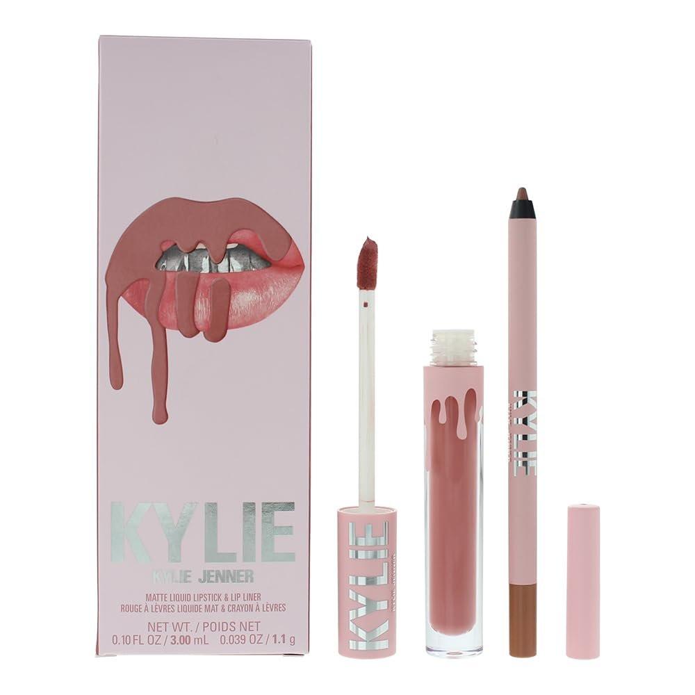 Kylie Cosmetics Matte Lip Kit 808 Kylie – 2-teiliges Set mit flüssigem Lippenstift und Lip Liner