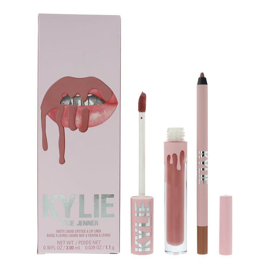 Kylie Cosmetics Matte Lip Kit 808 Kylie – 2-teiliges Set mit flüssigem Lippenstift und Lip Liner