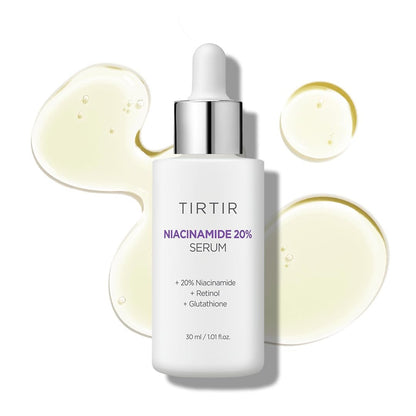 TIRTIR Niacinamid 20% Serum 30ml – Hochkonzentriertes Hautpflegeserum für ebenmäßigen Teint