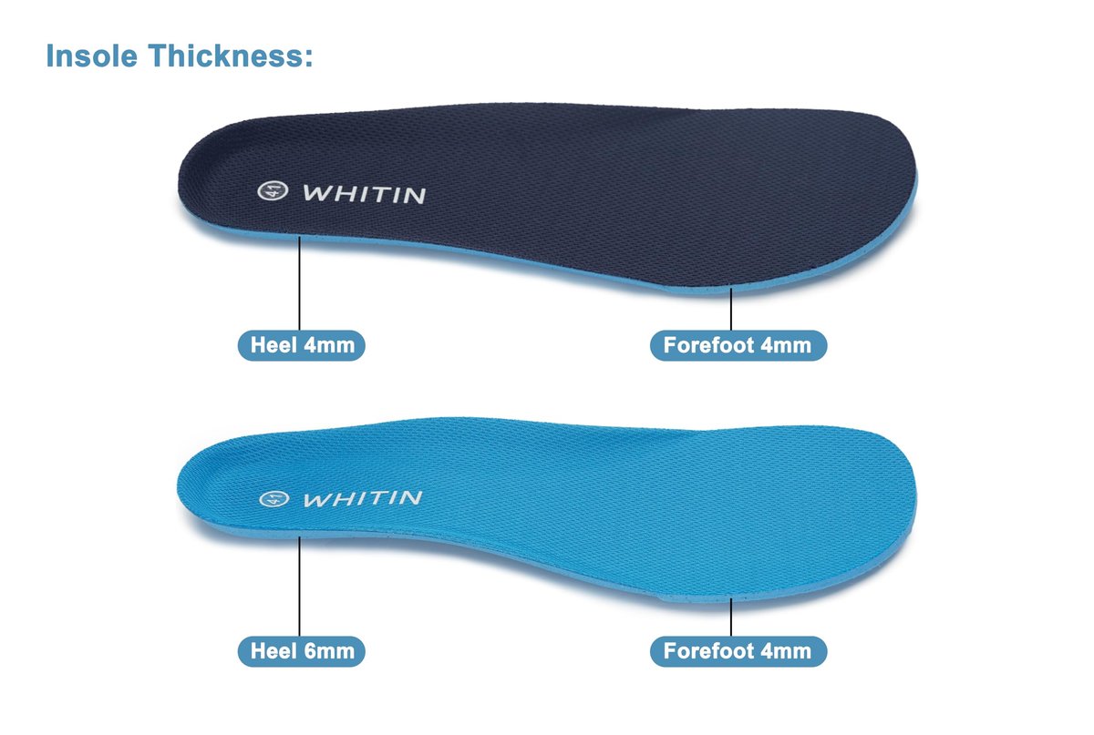 WHITIN 2 Paar/Set Ersatz-Einlegesohlen für WHITIN Barfußschuhe Größe 44