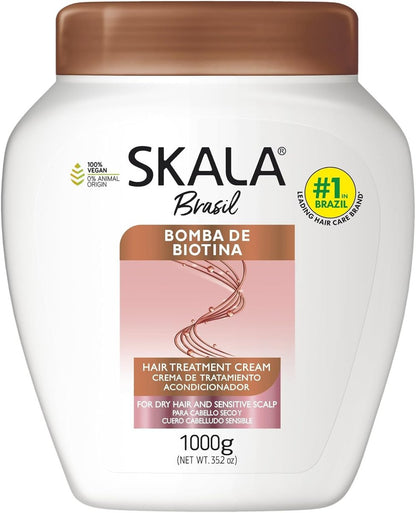 Skala Expert Biotin Bomb Hair Cream 1 kg – Stärkt und pflegt schwaches, geschädigtes Haar mit NutriForce-Technologie