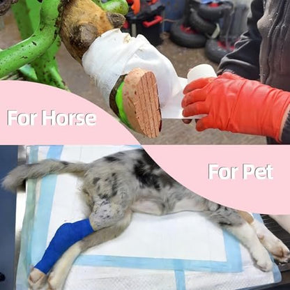 IndigoCase 6 Rollen Selbstklebende Bandage 5 cm, Gitter-Mix Farben Elastisches Sporttape, Veterinärwickel, Handgelenkbandage, Kleine Bandage für Kinder, Finger, Hunde, Haustiere
