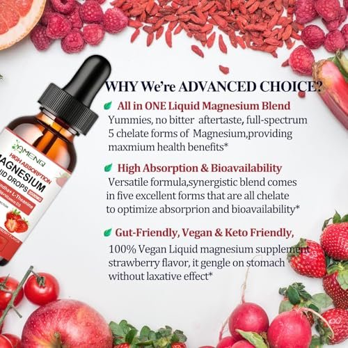 Cortisol Supplement Flüssigkeitstropfen – Cortisol Reducer mit Magnesiumglycinat, KSM-66 Ashwagandha, L-Theanin – Flüssig-Magnesium-Cortisol-Getränkemischung für Hormonbalance, Entspannung und Ruhe