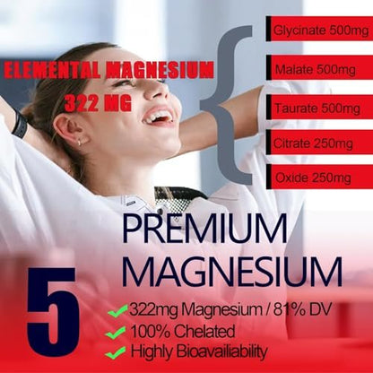Cortisol Supplement Flüssigkeitstropfen – Cortisol Reducer mit Magnesiumglycinat, KSM-66 Ashwagandha, L-Theanin – Flüssig-Magnesium-Cortisol-Getränkemischung für Hormonbalance, Entspannung und Ruhe