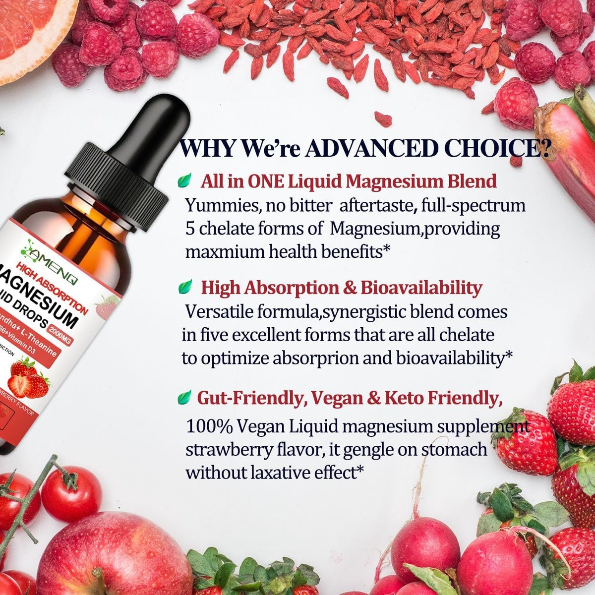 Cortisol Supplement Flüssigkeitstropfen – Cortisol Reducer mit Magnesiumglycinat, KSM-66 Ashwagandha, L-Theanin – Flüssig-Magnesium-Cortisol-Getränkemischung für Hormonbalance, Entspannung und Ruhe