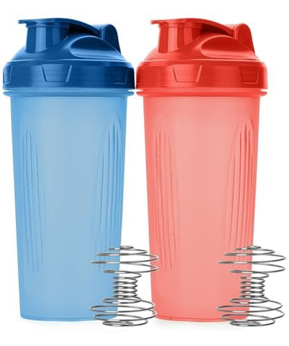 Mr. Pen Protein-Shaker-Flaschen, 2er-Pack, 28 oz, Auslaufsicherer Deckel mit Klappverschluss, Drahtkugel für klumpenfreies Mixen, Ideal für Proteinshakes, Smoothies und Nahrungsergänzungsmittel