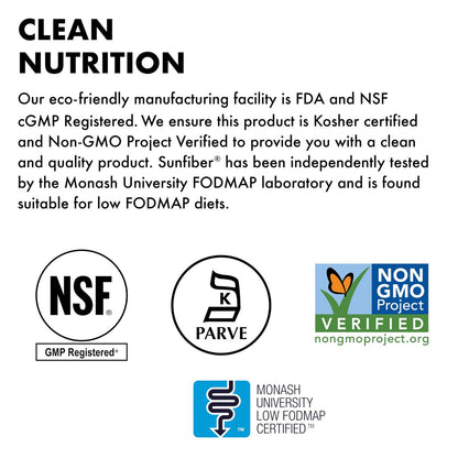 BlueBonnet Nutrition Sunfiber – 6 g pflanzliche präbiotische lösliche Ballaststoffe – Unterstützt die Verdauungsgesundheit* – Sofort löslich – Nicht-GVO, vegan, koscher, Low-FODMAP – Ungeschmackvoll, 7,4 OZ, 30 Portionen