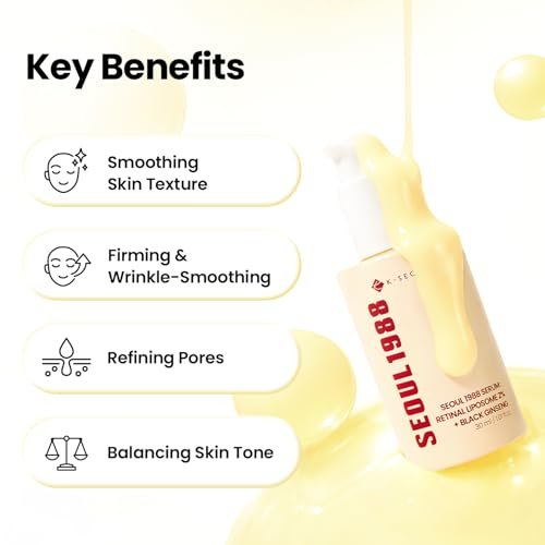 K-SECRET SEOUL 1988 Retinal Serum – Fortschrittliches Retinal Liposom 2% mit 58% Schwarzem Ginseng Extrakt | Anti-Aging Serum für feine Linien und Hauttextur | Koreanische Hautpflege, 30 ml / 1,01 fl oz