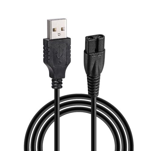 Odinxixi Ersatz-Ladekabel für Romanda Haarschneider – USB-Ladekabel, 5 Fuß, Schwarz