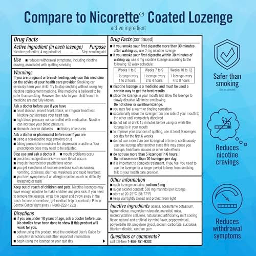Good Sense Coated Ice Mint Nikotin Lutschtabletten, 4 mg, Raucherentwöhnung, 20 Stück