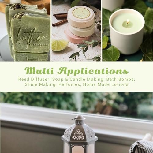 ARVIDSSON Nature Essential Oil Set – 6 natürliche Duftöle für Kerzen, Diffuser & Aromatherapie (Frisch geschnittenes Gras, Meeresbrise, Regen, Kiefer, Sandelholz, Eichenmoos) 10 ml